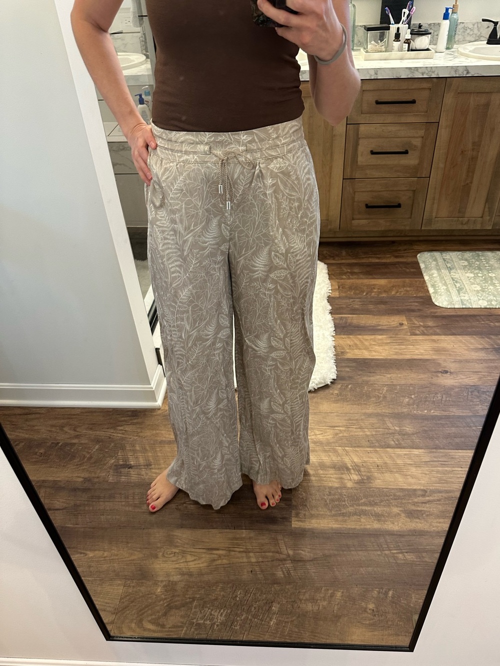 Travis Mathew Wide Leg-Blend Drawstring Pants size Small - Picture 2 of 10